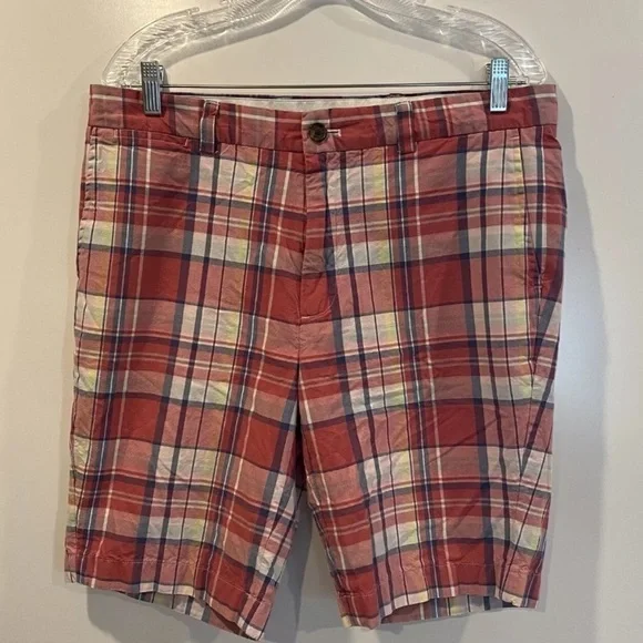 Brooks Brothers Plaid Cotton 10”‎ Shorts Men’s Size 33 (1076) - Picture 4 of 8